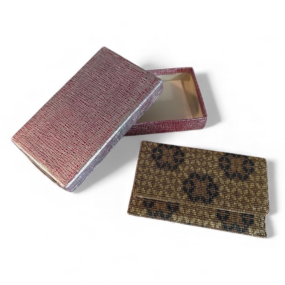 Vintage Sparkling Beaded Card Holder